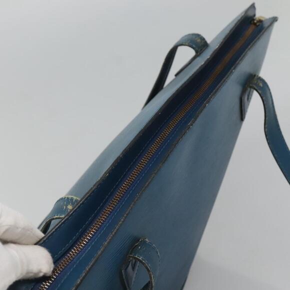 LOUIS VUITTON Epi Saint Jacques Shopping Shoulder Bag Blue M52275 - Picture 6 of 16